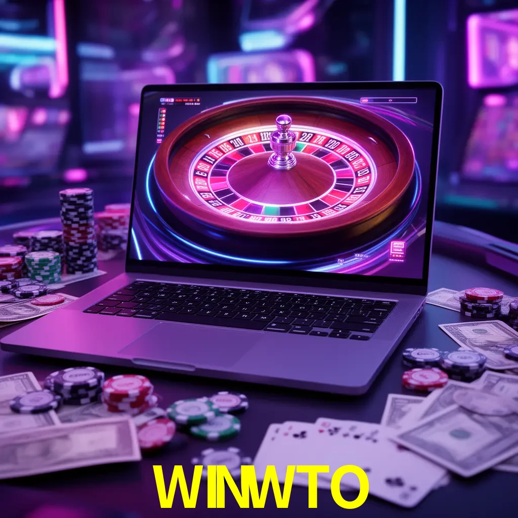 Centro móvil WINWTO con casino, cajero, bonos, app y acceso de cuenta para México