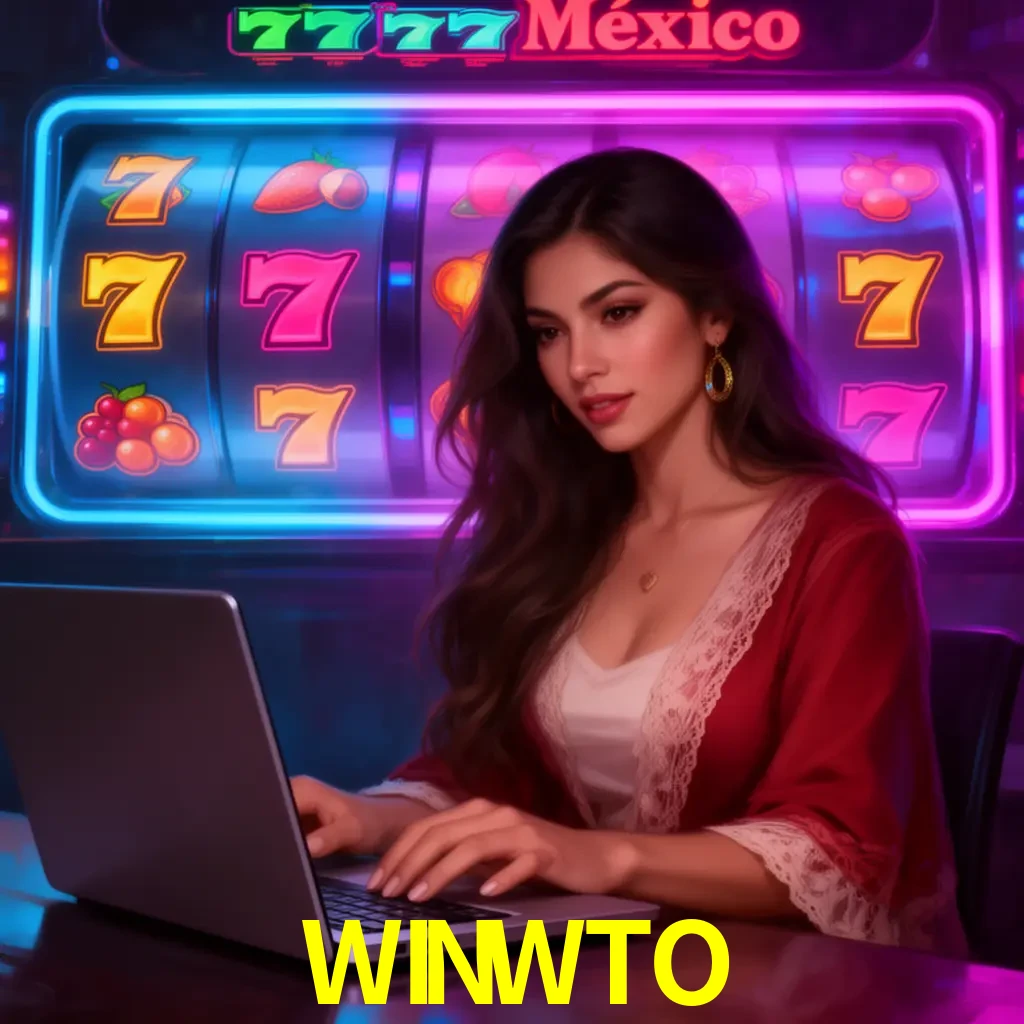 WINWTO Slots - tragamonedas, RTP y control Tragamonedas WINWTO con símbolos, saldo móvil y reglas de apuesta visibles